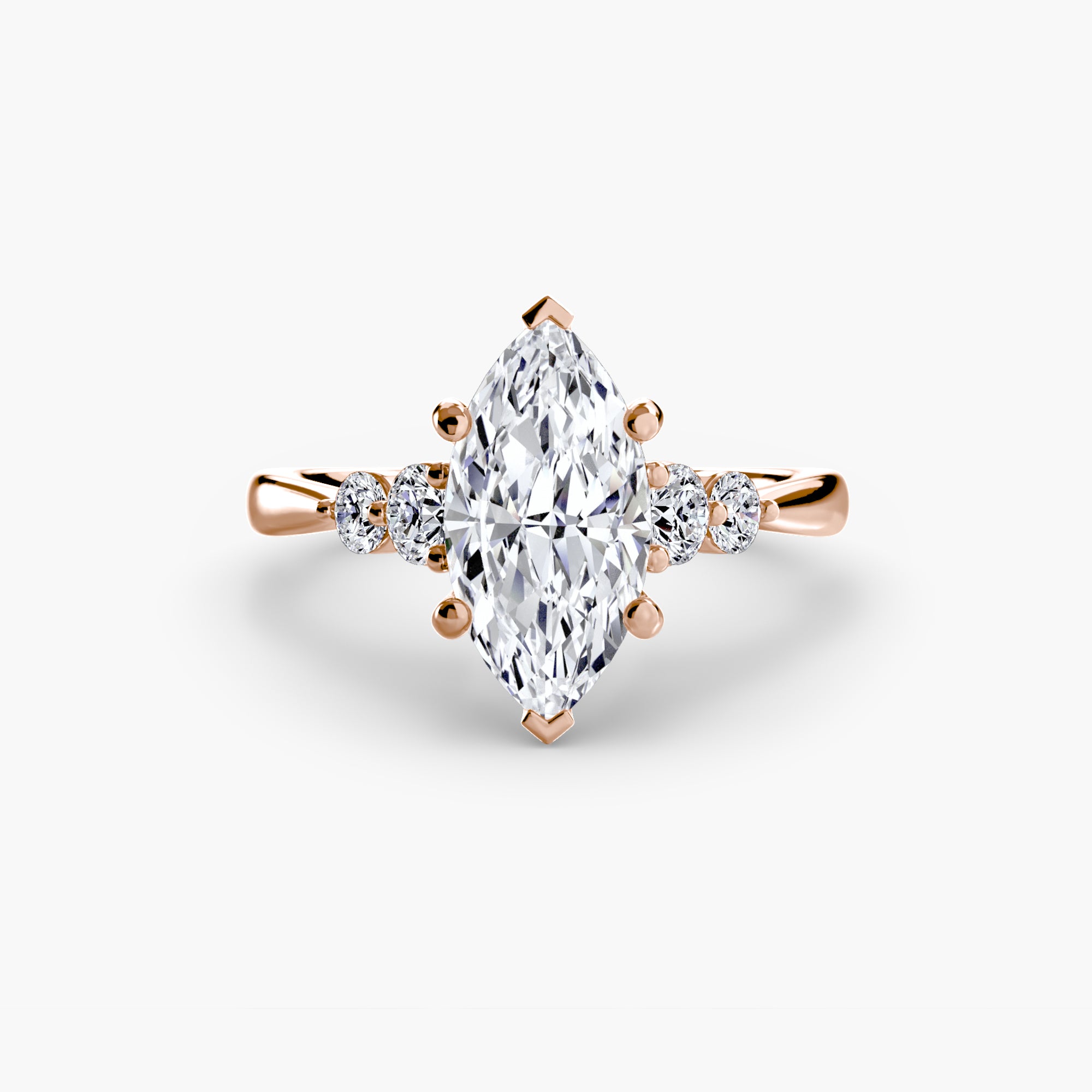 Solitaire with Shoulder Accents 2