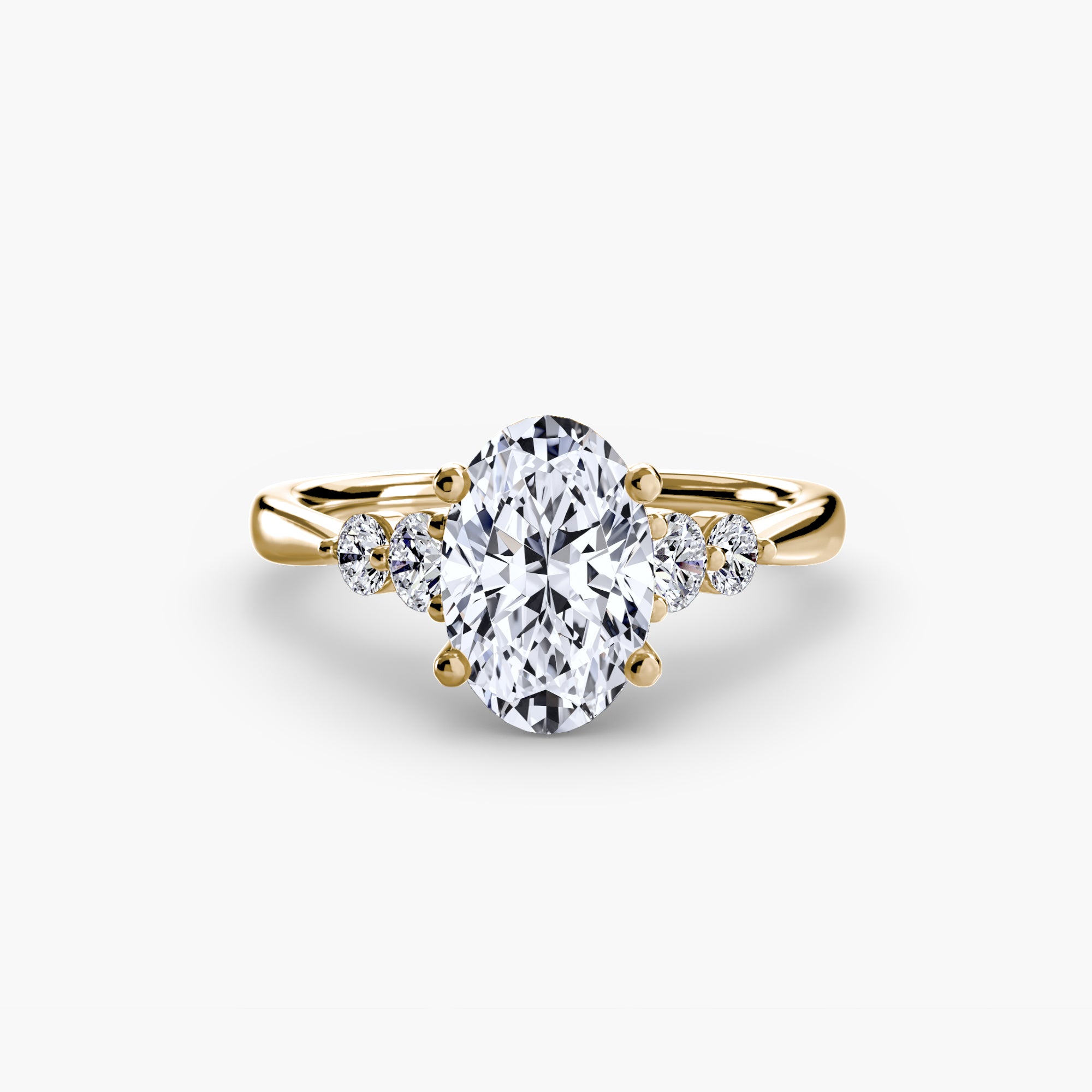 Solitaire with Shoulder Accents 2